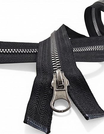 51 cm T6 Timsah Diş  Açık Uçlu Separe Kemik Fermuar  | Mont ve Ceket İçin | PR0051T6TMS