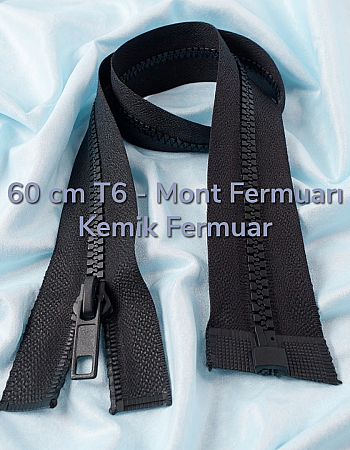 Kemik Mont Fermuarı Açık Uçlu (Separe) 60 Cm -  PR0060T6