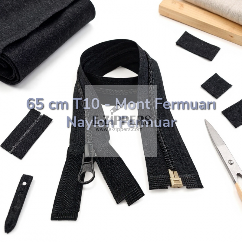 65 cm Type 10 Nylon Jacket Zipper with Open-Ended Separator – Durable and Practical to Use