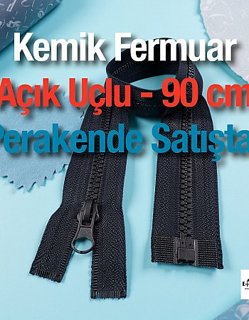 Kemik Combi 90 Cm Mont Fermuarı Açık Uçlu (Separe)  -  PR0090T6