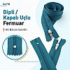 50 cm T5 Mavi Naylon Bobin Dipli Fermuar – Çanta ve Cep Fermuarı ZP0050t5