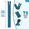 50 cm T5 Mavi Naylon Bobin Dipli Fermuar – Çanta ve Cep Fermuarı ZP0050t5