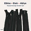 22 cm / 8.661 in Black Woven Tulle Closed-End Invisible Zipper for Dresses, Skirts and Eveningwear – ZPG0022DKM