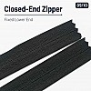 22 cm / 8.661 in Black Woven Tulle Closed-End Invisible Zipper for Dresses, Skirts and Eveningwear – ZPG0022DKM