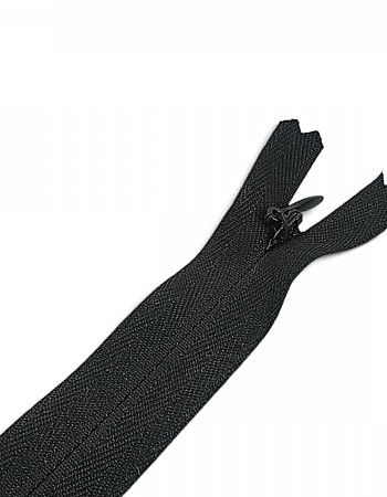 26 cm Black Woven Tulle Closed-End Invisible Zipper – Dress, Skirt & Evening Gown Zipper ZPG0026DKM