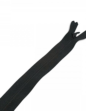 26 cm Black Woven Tulle Closed-End Invisible Zipper – Dress, Skirt & Evening Gown Zipper ZPG0026DKM