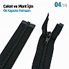 66 cm / 25.984 in T10 #5 Black Nylon Open-End Separating Jacket Zipper – ZPS0066T10