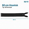 68 cm / 26.772 in T10 #5 Black Nylon Open-End Separating Jacket Zipper – ZPS0068T10