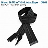 68 cm / 26.772 in T10 #5 Black Nylon Open-End Separating Jacket Zipper – ZPS0068T10