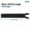 68 cm / 26.772 in T10 #5 Black Nylon Open-End Separating Jacket Zipper – ZPS0068T10