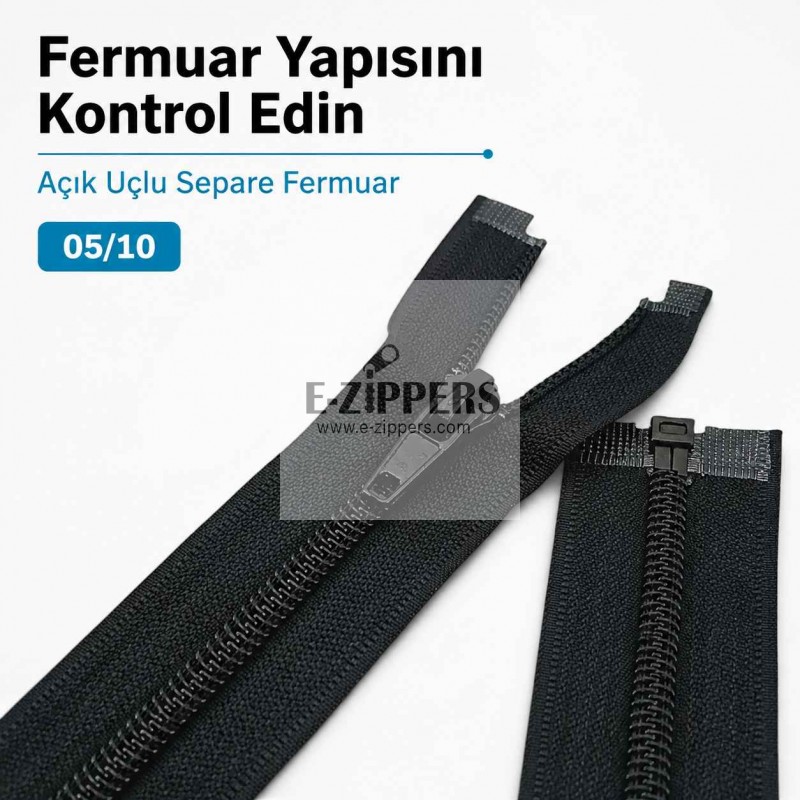 74 cm / 29.134 in T10 #5 Black Nylon Open-End Separating Jacket Zipper – ZPS0074T10