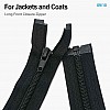 74 cm / 29.134 in T10 #5 Black Nylon Open-End Separating Jacket Zipper – ZPS0074T10