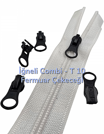 Fermuar Çekeceği İğneli Combi T 10 - KRSCT10