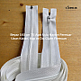 White 160 cm T5 Open-Ended Nylon Zipper – Long Coat, Jacket and Outerwear Zipper - Zp00160T5