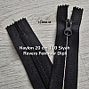 8 Inch #5 Black Bottom Stop Reversible Zipper – Combi Pull Nylon Zipper - ZP0020T10C