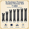 Su Geçirmez 7 Adet Fermuar Seti – Outdoor, Mont, Çanta ve Teknik Tekstil İçin - ST-0004T5