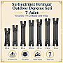 Su Geçirmez 7 Adet Fermuar Seti – Outdoor, Mont, Çanta ve Teknik Tekstil İçin - ST-0004T5