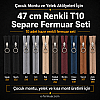 Yelek Atölyeleri ve Çocuk Montu İçin 47 cm Renkli T10 Separe Fermuar Seti – 10 Adet - ST-0007T10