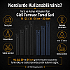 Çeşitli boyutlarda 20 adet gizli fermuar içeren set, terzi ve abiye ürünler için ideal.