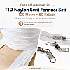 100 m / 328.08 ft #5 Nylon Zipper Chain + 50 Sliders Workshop Pack ST-0009T10-100M50C