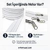 #5 Nylon Zipper Chain Kit for Bag Makers, Cases & Repair Shops – 200 m / 656.17 ft + 100 Sliders ST-0009T10-200M100C