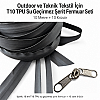 10 Metre T10 TPU Şerit Fermuar ve 10 Kürsör Seti