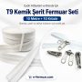 #9 Molded Plastic Zipper Chain Kit for Tarps & Tents – 10 m / 32.81 ft + 10 Sliders ST-0012
