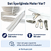 200 meter #5 molded plastic zipper and 100 sliders for tarp and tent manufacturing.