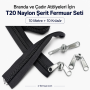 #10 Nylon Zipper Chain Kit for Tarps & Tents – 10 m / 32.81 ft + 10 Sliders ST-0013