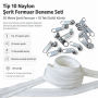 Tip 10 Naylon Şerit Fermuar Deneme Seti – 20 Metre + 10 Tek Elcikli Kürsör ST-T10T-NAYLON-20M10C