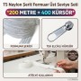 200 Metre T5 Naylon Şerit Fermuar + 400 Kürsör Atölye Paketi ST-T5T-NAYLON-200M400K