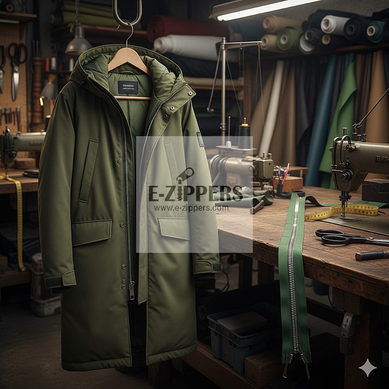 80 cm Tip 10 Naylon Fermuar Metalik Diş Rengi Açık Uçlu - Separe ZPSM0080T10