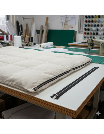 100 cm Jacket Zipper Nylon Coil Zipper #5 39,37" Open End - Separating Metallic Teeth ZPSM0100T10