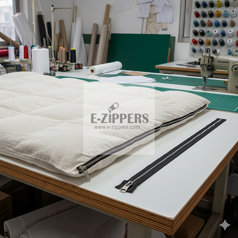 100 cm Fermuar Açık Uçlu - Separe Naylon Tip 10 Metalik Diş Rengi ZPSM0100T10