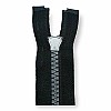 80 cm #5 31,50" Molded Plastic Jacket Zipper Metalized Teeth Open End Separated ZPK0080T5K