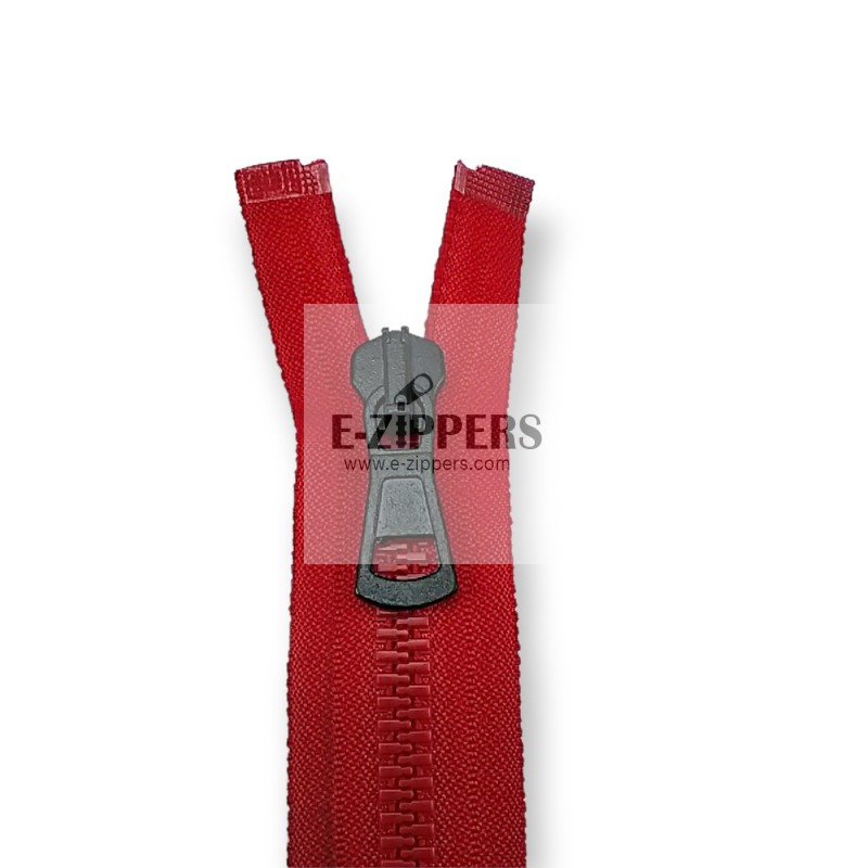 Molded Zipper 100 cm, 39,37" #9 Metal Teeth Imatation Open End - Separe ZPK0100T9MG