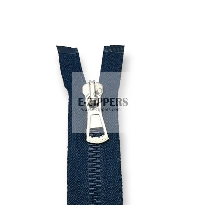 Molded Zipper 100 cm, 39,37" #9 Metal Teeth Imatation Open End - Separe ZPK0100T9MG