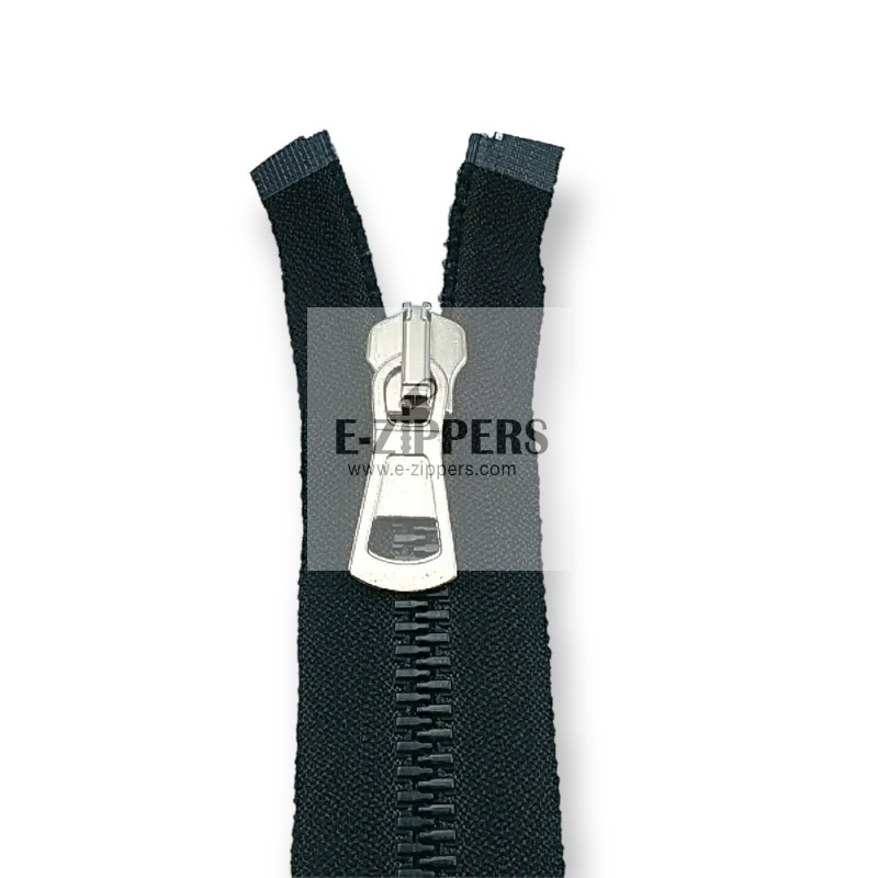 Molded Zipper 100 cm, 39,37" #9 Metal Teeth Imatation Open End - Separe ZPK0100T9MG