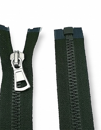 Molded Zipper 14 cm, 5,51" #9 Metal Teeth Imatation Close End ZPK0014T9MG