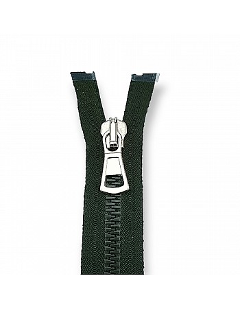30 cm (11.81 in) T9 Metallic-Look Molded Plastic Closed-End Zipper ZPK0031T9MG