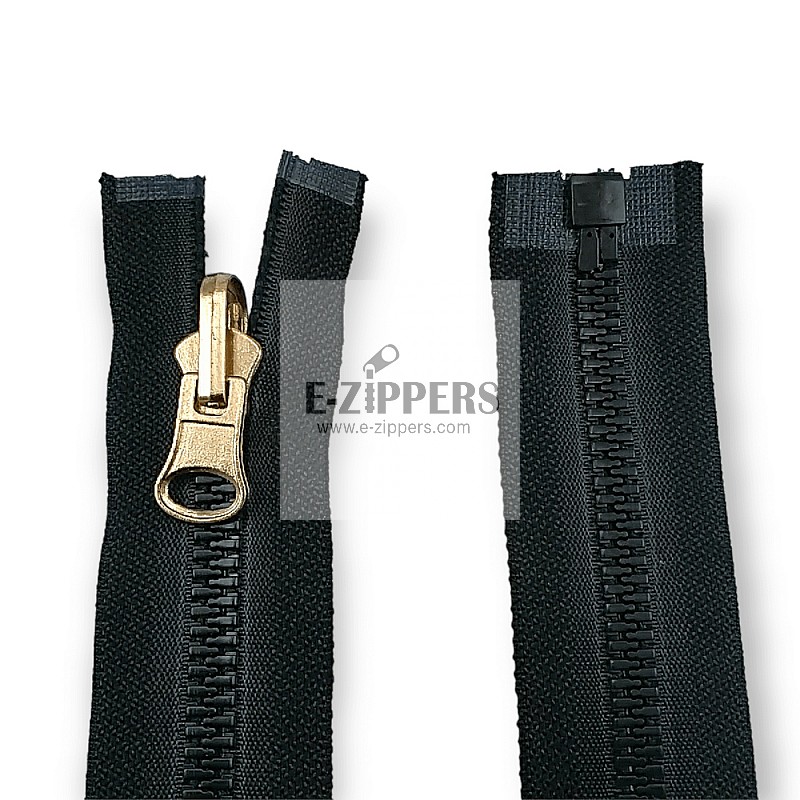 Molded Zipper 35 cm, 13,78" #9 Metal Teeth Imatation Open End - Separe ZPK0035T9MG