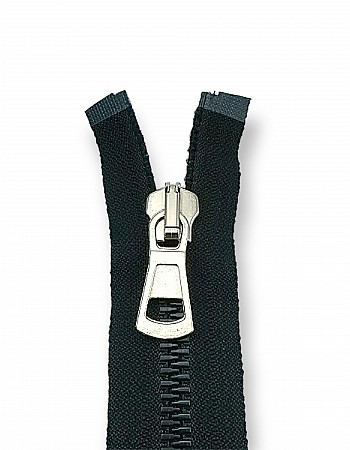 Molded Zipper 45 cm, 17,71" #9 Metal Teeth Imatation Open End - Separe ZPK0045T9MG