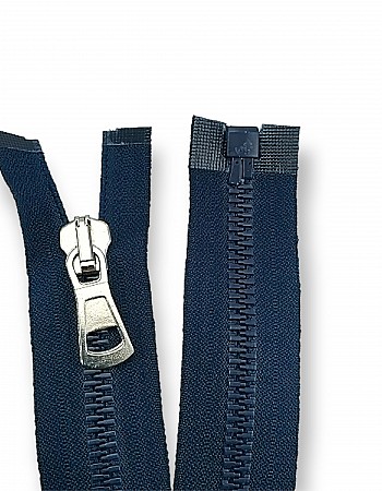 Molded Zipper 55 cm, 21,66" #9 Metal Teeth Imatation Open End - Separe ZPK0055T9MG