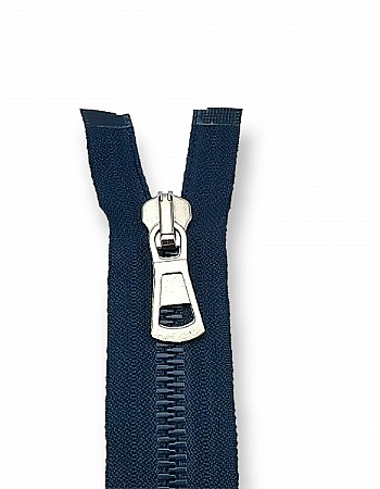 Molded Zipper 55 cm, 21,66" #9 Metal Teeth Imatation Open End - Separe ZPK0055T9MG