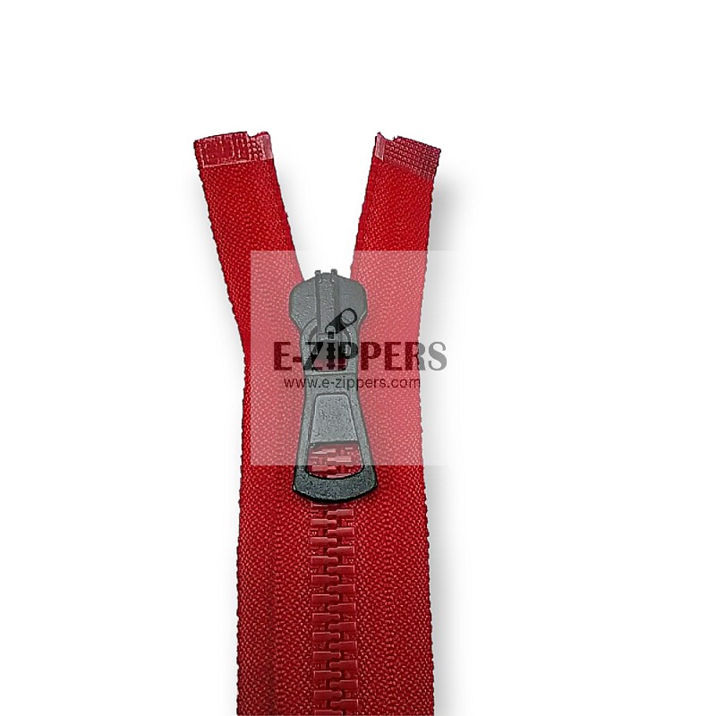 Molded Zipper 55 cm, 21,66" #9 Metal Teeth Imatation Open End - Separe ZPK0055T9MG