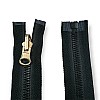 Molded Zipper 80 cm, 31,50" #9 Metal Teeth Imatation Open End - Separe ZPK0080T9MG