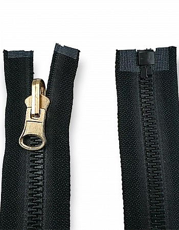 Molded Zipper 80 cm, 31,50" #9 Metal Teeth Imatation Open End - Separe ZPK0080T9MG