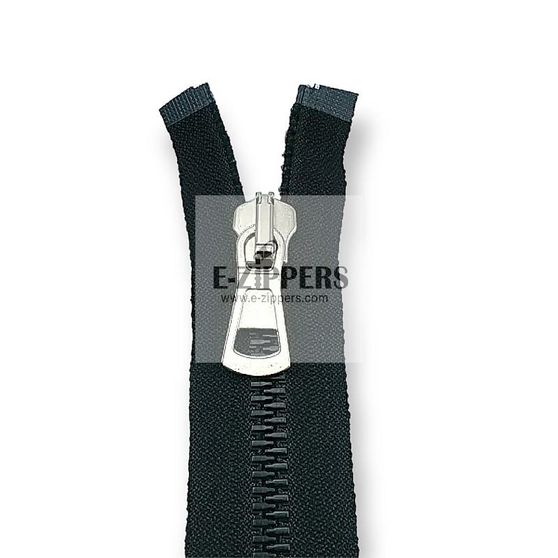Molded Zipper 80 cm, 31,50" #9 Metal Teeth Imatation Open End - Separe ZPK0080T9MG