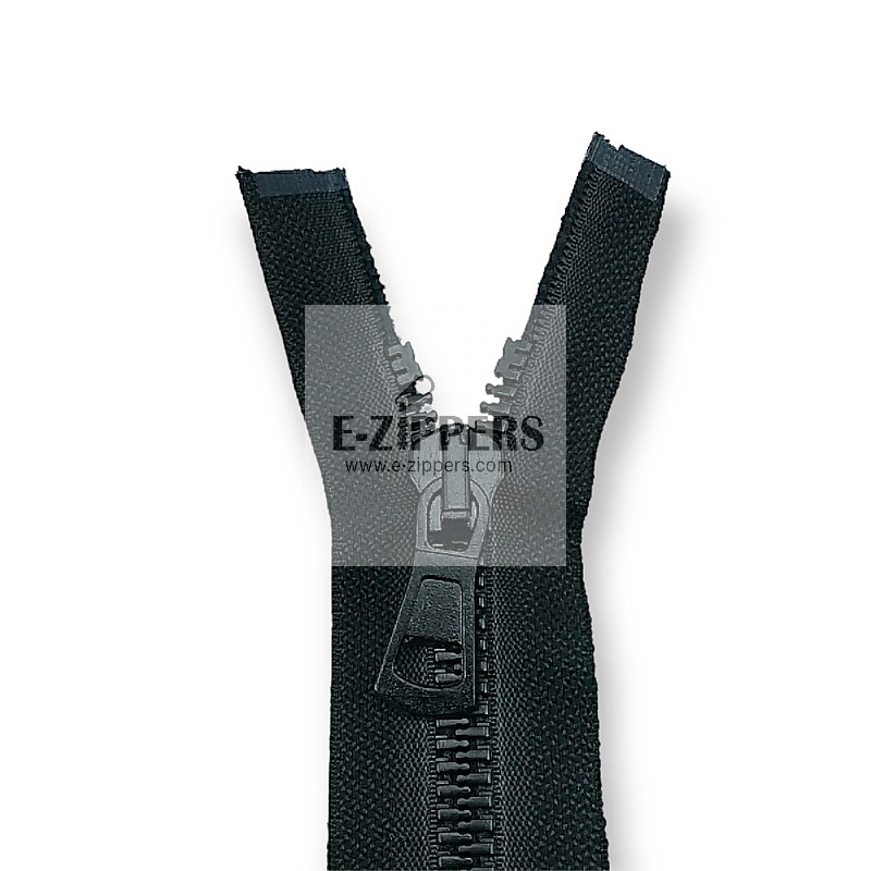 Molded Zipper 85 cm, 33,47" #9 Metal Teeth Imatation Open End - Separe ZPK0085T9MG