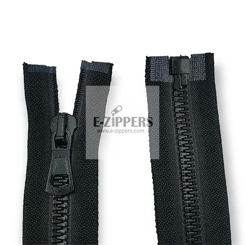 Molded Zipper 90 cm, 35,44" #9 Metal Teeth Imatation Open End - Separe ZPK0090T9MG